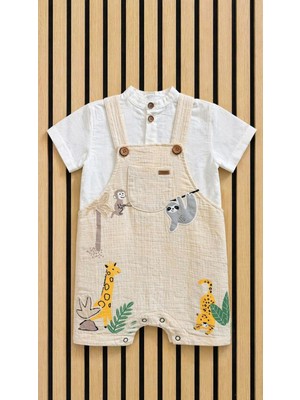 NerKids Erkek Çocuk Çeşitli Desenli Salopet Takım