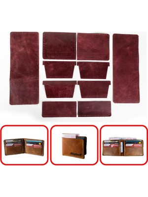 Özgürce Yatay 8 Kartlık Erkek Cüzdan, Kendin Yap Hazır Kesim, Şık ve Kullanışlı