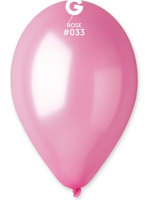 Gemar Kutlama Atölyesi Metalik Rose Balon 15’li