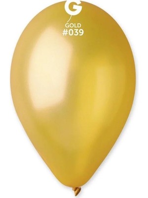 Gemar Kutlama Atölyesi Metalik Gold Balon 15’li