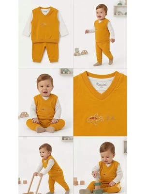 Bemy Store 6/24 Ay Yelekli Badyli 3 Parça Bebek Takımı