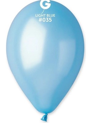 Gemar Kutlama Atölyesi Metalik Light Blue Balon 15’li