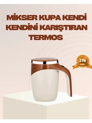 Masa Dostu USB Şarjlı Manyetik Karıştırıcı Kupa – Otomatik Kahve Karıştırma Bardağı Tdms-07