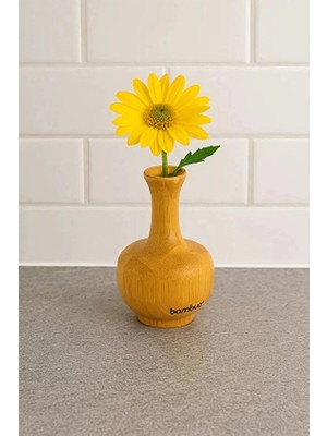2 Adet Bambum Kepez Bambu Vazo 8*4,9cm
