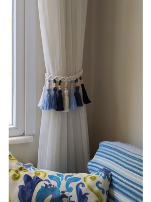 Özgürce El Yapımı Makrome Perde Bağı, Şık ve Dayanıklı Tasarım