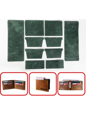 Özgürce Yatay 8 Kartlık Erkek Cüzdanı, Kendin Yap Hazır Kesim, Şık ve Pratik