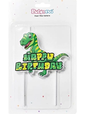 2 Adet Balonevi Dinazor Şekilli Happy Birthday Mum