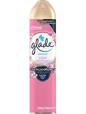 3 Adet Glade Oda Kokusu Aerosol 300 ml Çiçek Festivali