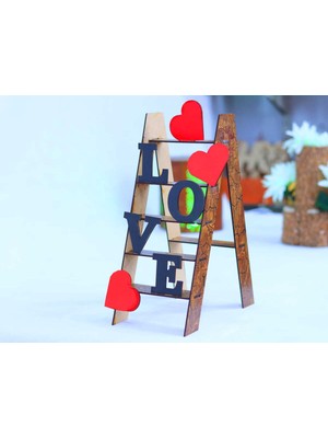 Özgürce Sevgililer Günü Aşk Standı, Love Masa Dekoru, Romantik Hediye Süsü