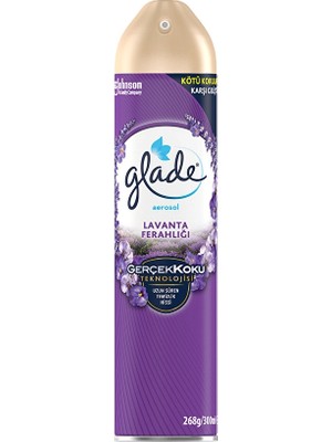 2 Adet Glade Oda Kokusu Aerosol 300 ml Lavanta Ferahlığı