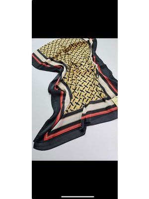 Buscarfs Siyah Spor Ithal Ipek Şal