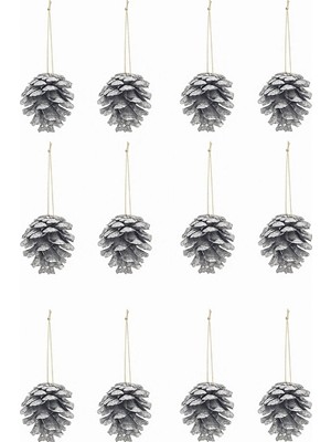 2 Adet Mistique Home Çam Kozalağı Süsü 4 cm 12'li