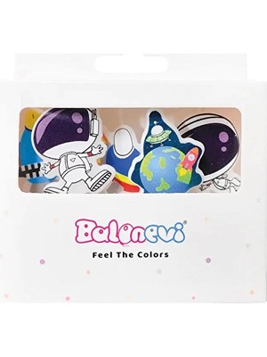 2 Adet Balonevi Kozmik Galaksi Temalı 5'li Mum