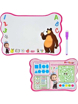 3 Adet Laço Kids Maşa ile Koca Ayı Eva Yazı Tahtası MS7578