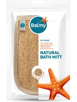 3 Adet  Balmy Doğal Kabak Banyo Eldiveni