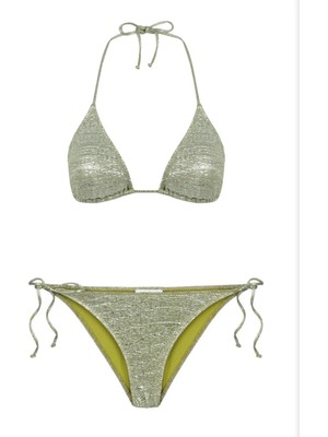 Aquella Parlak Üçgen Bikini Takımı Yeşil 210-300