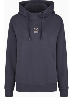 Pikeur Spor Lüks 8275 Teddy Detaylı Kapüşonlu Kadın Sweatshirt