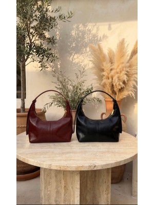 Senel Collection Mono Deri Tokalı Çanta El Omuz