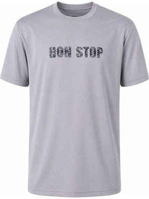 Trender 26YSS9000064 Gri Erkek T-Shirt Modal 0 Yaka Dont Stop