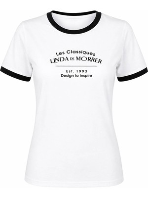 Trender Linda O Yaka Relaxed Fit Beyaz Kadın T-Shirt 26YDT1000016