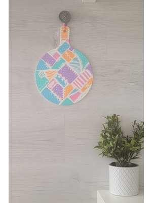 Özgürce Renkli Patchwork El Yapımı Duvar Süsü, Evinize Sanat Katın