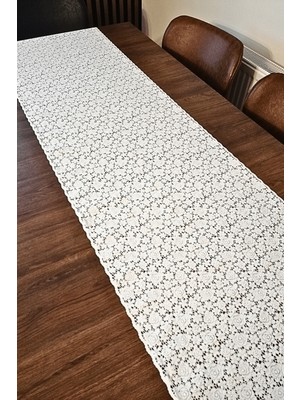 Özgürce Şık Pvc Dantel Rafin Çok Amaçlı Dekoratif Örtü 50 cm x 3 M