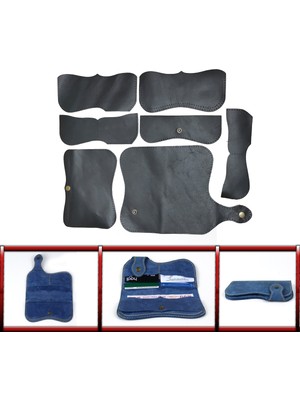 Özgürce Kendi Tasarımınız Için Deri Cüzdan Hazır Kesim Parça Seti