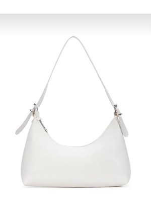 Senel Collection Beyaz Baget Çanta