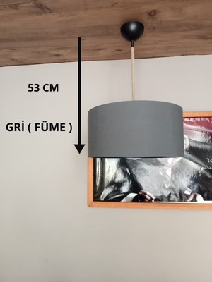 Özgürce Modern Gri Jüt Örgü Avize ile Şık ve Zarif Aydınlatma Seçeneği