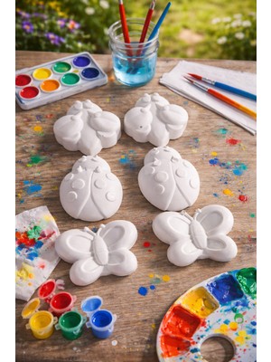 Özgürce Hayvan Figürlü Taş Boyama Seti – Hobi ve Eğlence Kiti