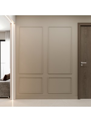 Özgürce Boyanabilir Duvar Çıtası Seti, Dekoratif Panel, Kendin Yap, 4 Çerçeve