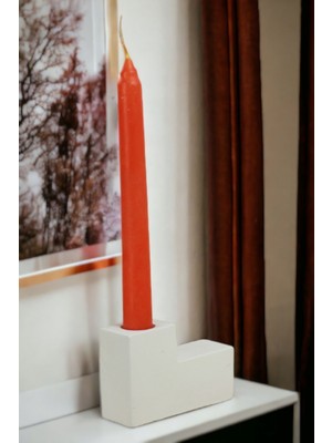 Özgürce Beyaz Renk Şamdan Mumluk, Dekoratif Tealight Mumluk Model 17