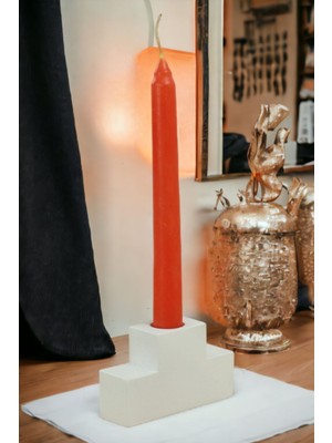 Özgürce Beyaz Renk Şamdan Mumluk, Dekoratif ve Şık Tealight Mumluk