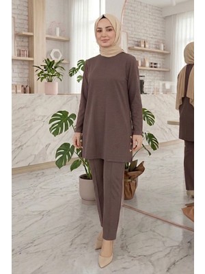Evavi Kadın Modal Kumaş Tunik ve Pantolon Takımı