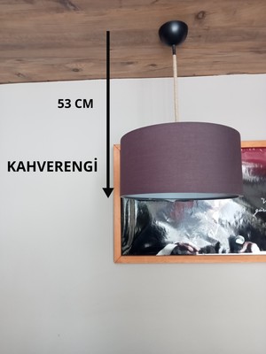 Özgürce Şık Kahverengi Jüt Örgü Kablo Avize Yatak ve Oturma Odası Için