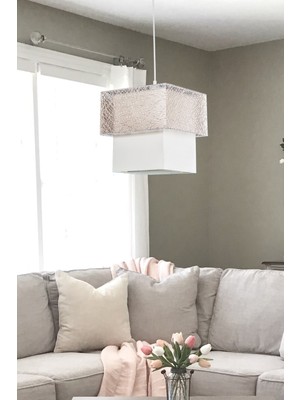 Özgürce Modern Bej Sarkıt Aydınlatma, Şık ve Zarif Tasarım