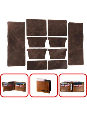 Özgürce Yatay 8 Kartlık Erkek Cüzdan, Kendin Yap Hazır Kesim, Şık ve Pratik