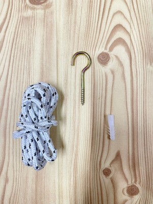 Özgürce Hoppala Zıp-Zıp Asma Aparatı 2m Ip, Dubel ve Çengel ile Set