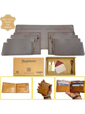 Özgürce Kendin Yap Deri Erkek Cüzdan Seti, Yaratıcı ve Şık Tasarım Keyfi
