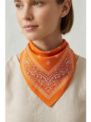 Petek Aksesuar Şal Desenli Bandana