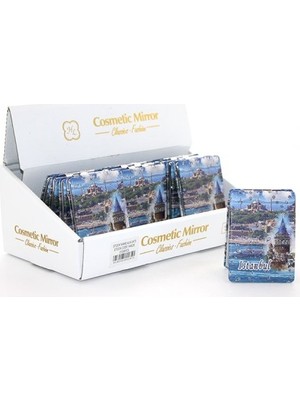 Marsilyan Taşlı Istanbul Tasarımı El Aynası Ince Model 10