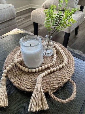 Özgürce El Yapımı Ahşap Boncuklu Masa, Duvar ve Kapı Dekoru