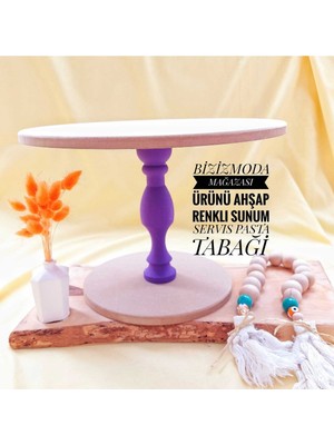 Özgürce Ahşap Pasta Sunum Tabağı, Şık ve Zarif Servis Için Ideal