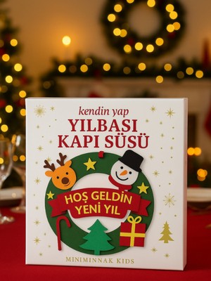 Özgürce Yılbaşı Temalı Kendin Yap Kapı Süsü Dekorasyonu Seti