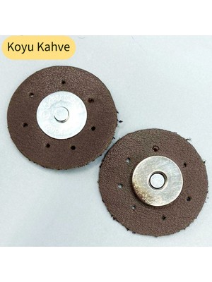 Özgürce Koyu Kahve Suni Deri Çıtçıtlı Dikişli Kendin Yap Çanta Aksesuarı