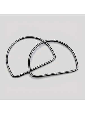 Özgürce Örgü Metal Çanta Sapı, Kendin Yap Siyah Çanta Aksesuarı