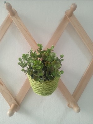 Özgürce Renkli Bohem Mini Duvara Asılabilen Mutfak Dekoratif Sepet