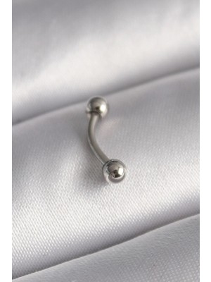 Yıldız Ticaret Mey Ithalat® 316L Çelik Gümüş Renk Topçuk Model Piercing