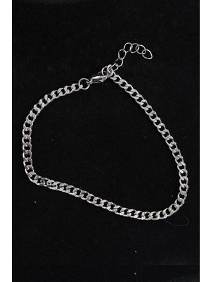 Yıldız Ticaret Mey Ithalat® 316L Çelik Ince Klasik Model Gümüş Renk Erkek Bileklik