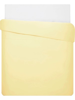 Linens Mix&match Pamuk Saten Çift Kişilik Saten Nevresim Kılıfı Sarı